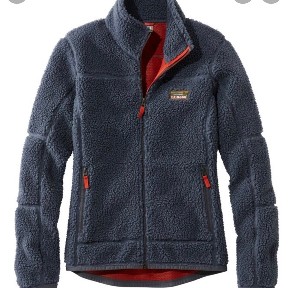 LL Bean Women’s Deep Pile Fleece Sherpa Jacket
